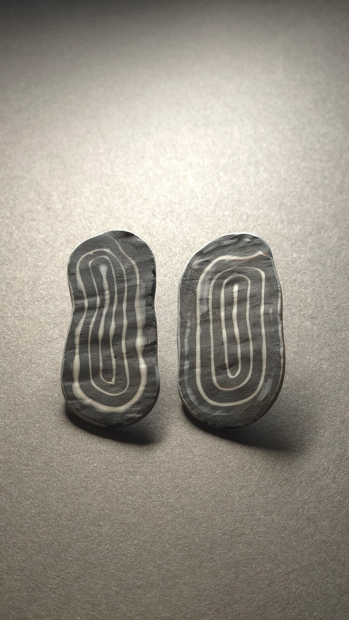 Black & White "Frank Stella" Earrings