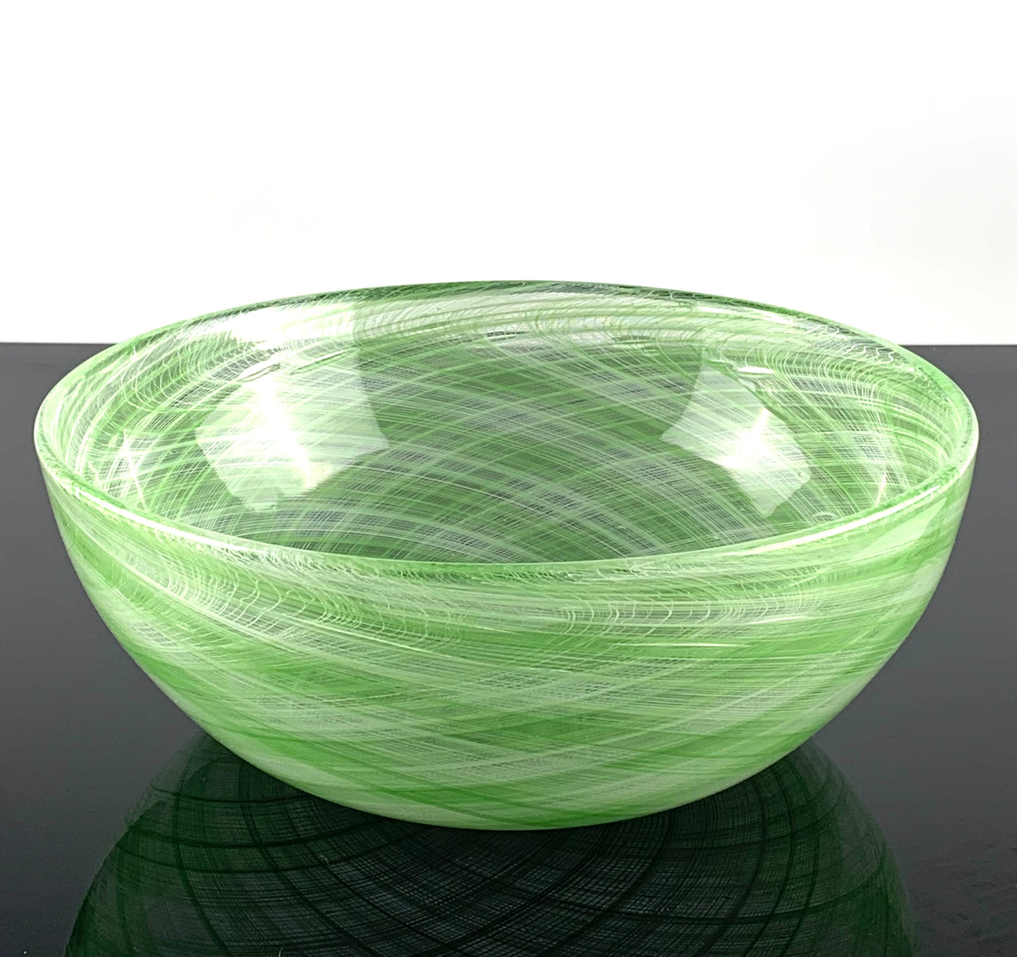 Large Tessuti Bowl Spring Green and White