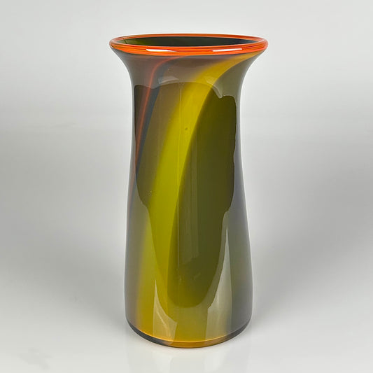 Burnt Orange Vase (Orange Lip)