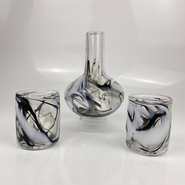 DarkvLight_Decanter_Set Athena Glass Work