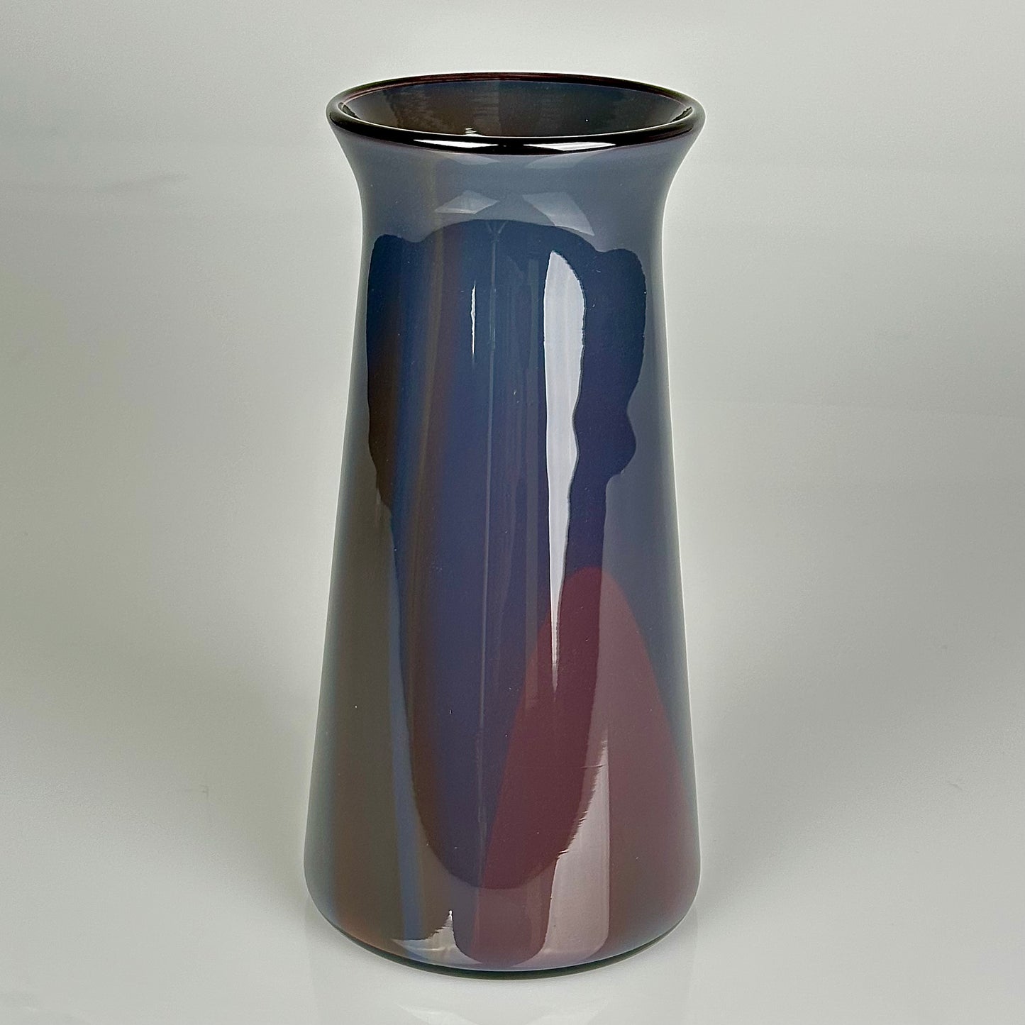 Burnt Orange Vase (Black Lip)
