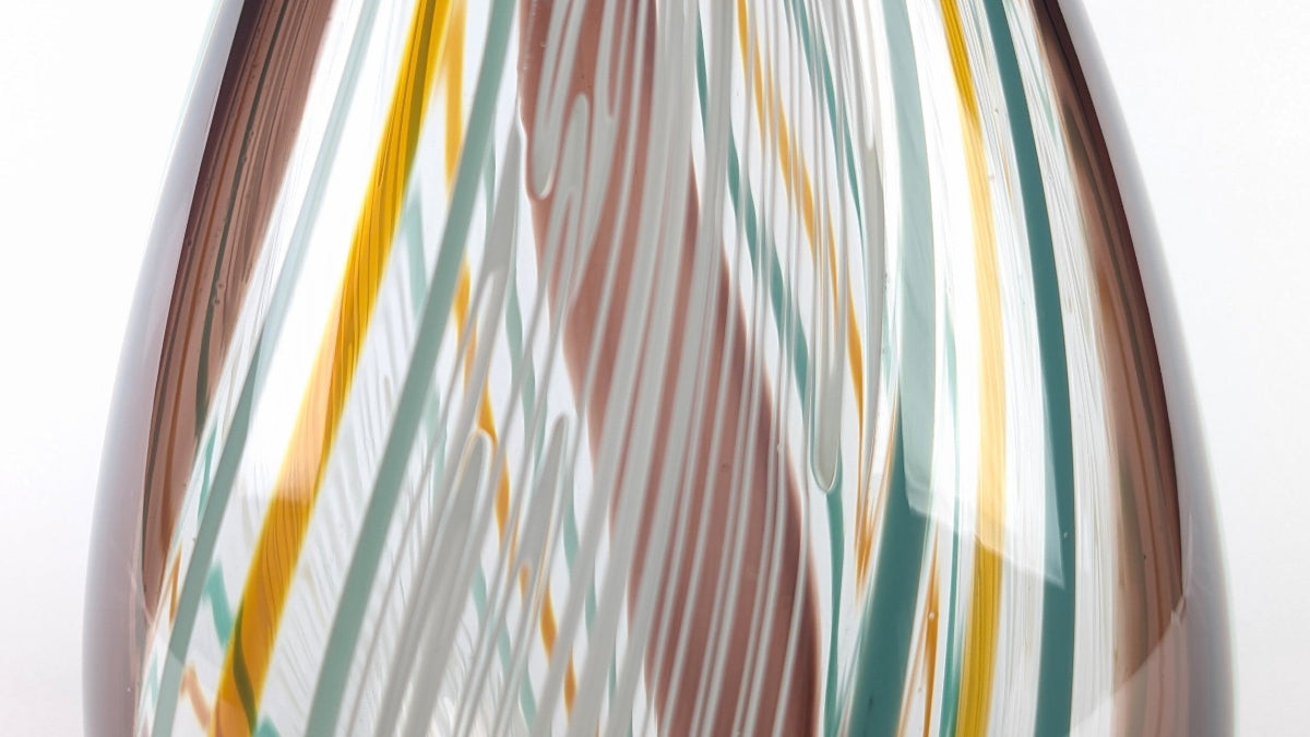 Woodgrain Delight - Art Glass Vessel