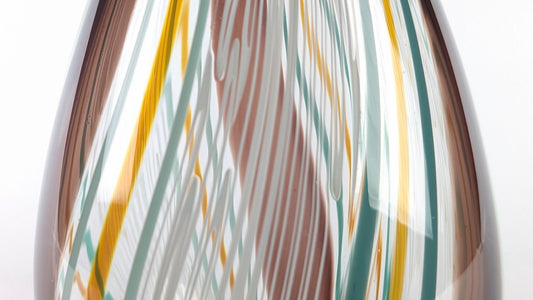 Woodgrain Delight - Art Glass Vessel