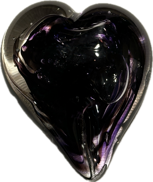 Glass Hearts - Paperweights
