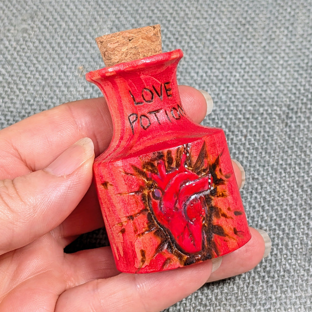 Wood Potion Bottle