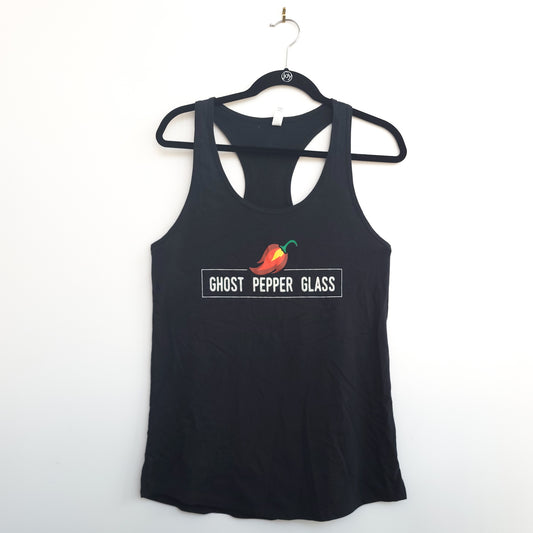 Racerback Logo Tank (Women's) - Black w/ Logo