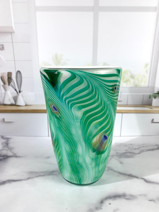 Peacock Vase