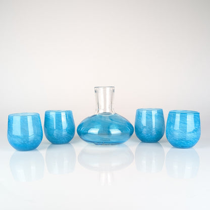 Blue Ocean Decanter & Wine Glass Drinkware