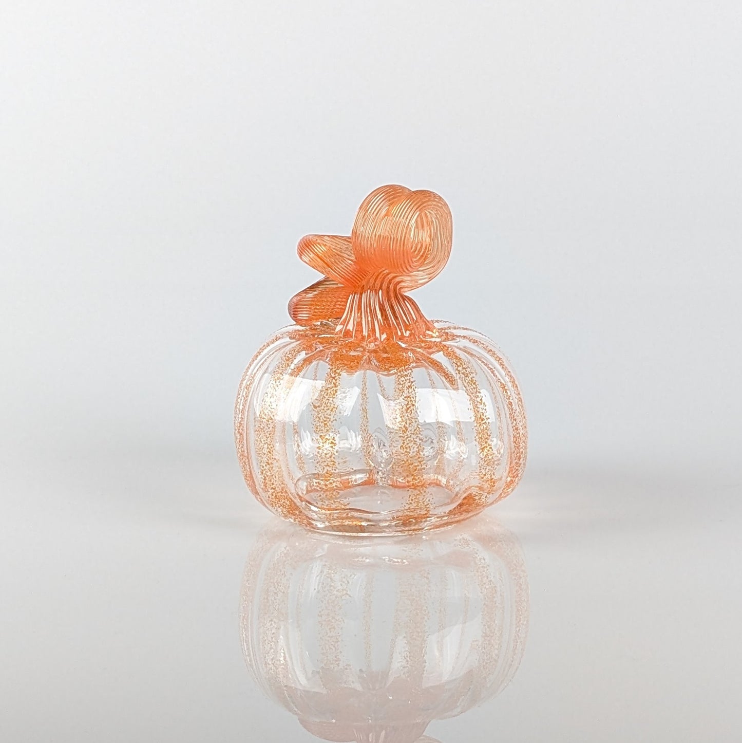 Orange & Clear Pumpkin Votives