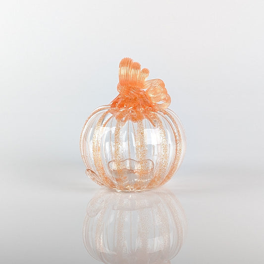 Orange & Clear Pumpkin Votives