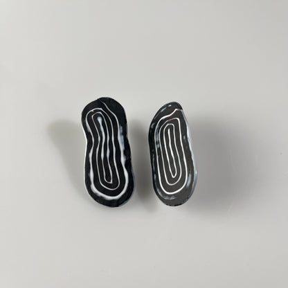 Black & White "Frank Stella" Earrings