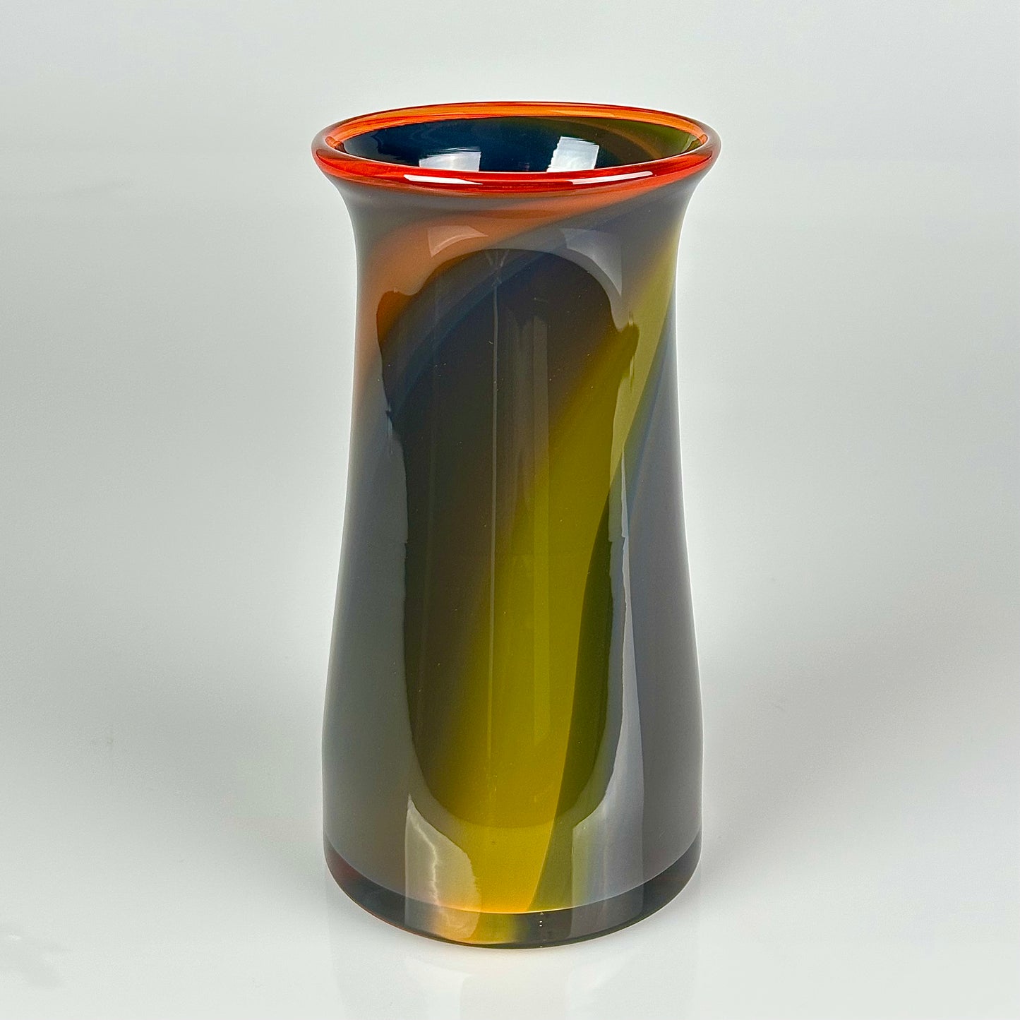 Burnt Orange Vase (Orange Lip)
