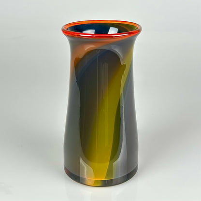 Burnt Orange Vase (Orange Lip)