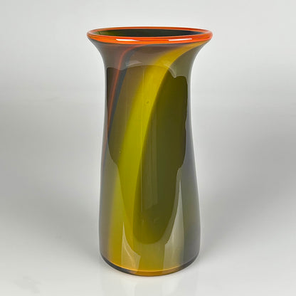 Burnt Orange Vase (Orange Lip)