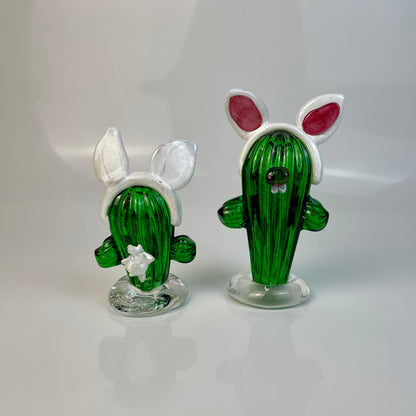 Cactus_Bunnies_Sculptures Athena Glass Work