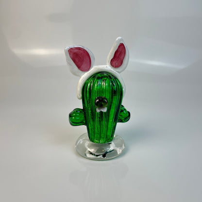 Cactus_Bunny_Sculpture Athena Glass Work