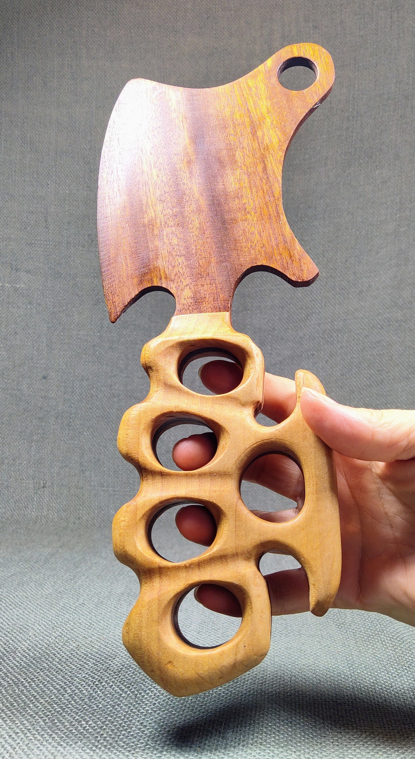 Wood Cleaver with Knuckle Handle