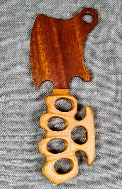 Wood Cleaver with Knuckle Handle