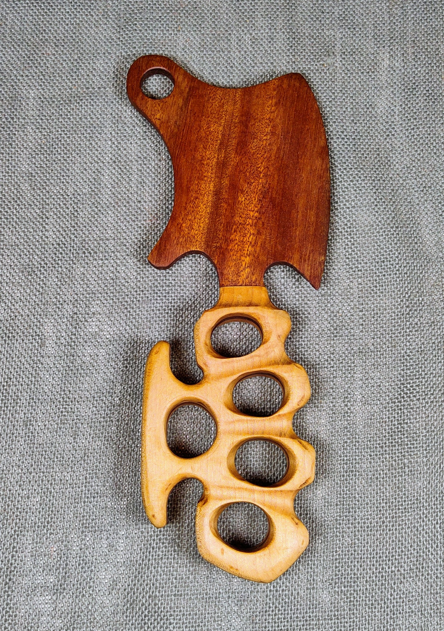Wood Cleaver with Knuckle Handle