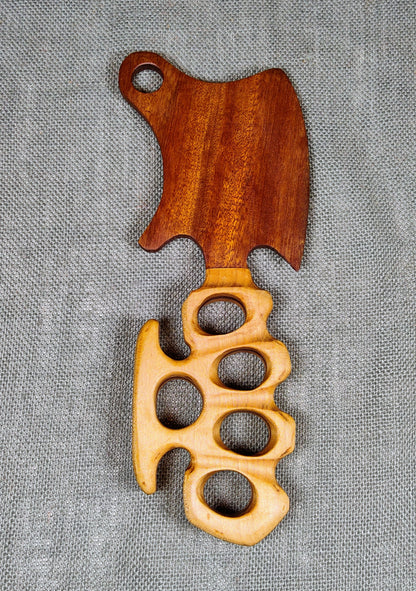 Wood Cleaver with Knuckle Handle