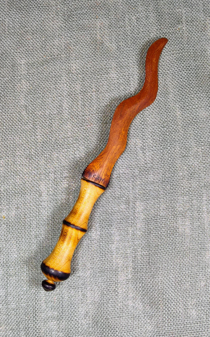 Hand carved wood knife