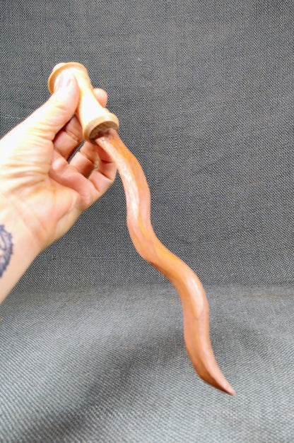 Hand carved wood knife