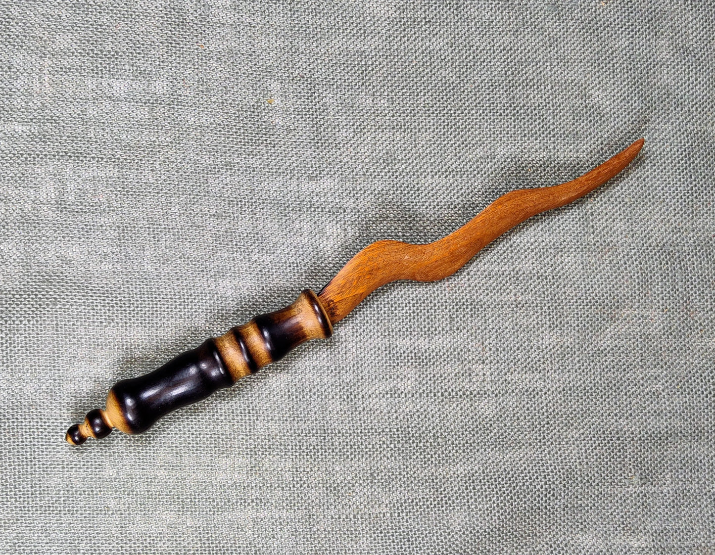 Hand carved wood knife