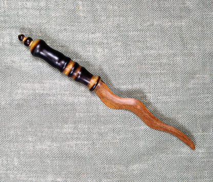 Hand carved wood knife