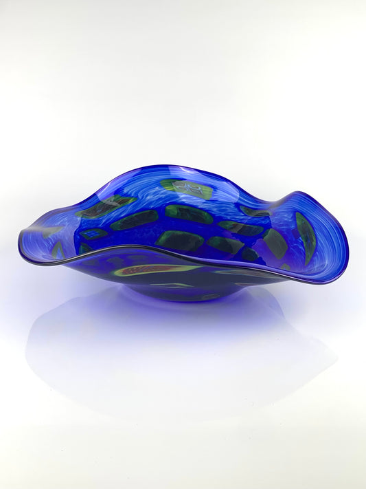 Blue Wave Murrini Bowl