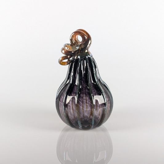 Purple Gourd w/ Gold Ribs