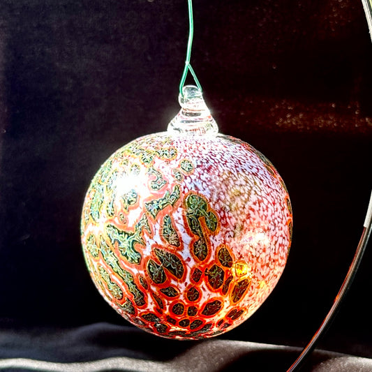 Ghost Pepper Glass Holiday Ornaments