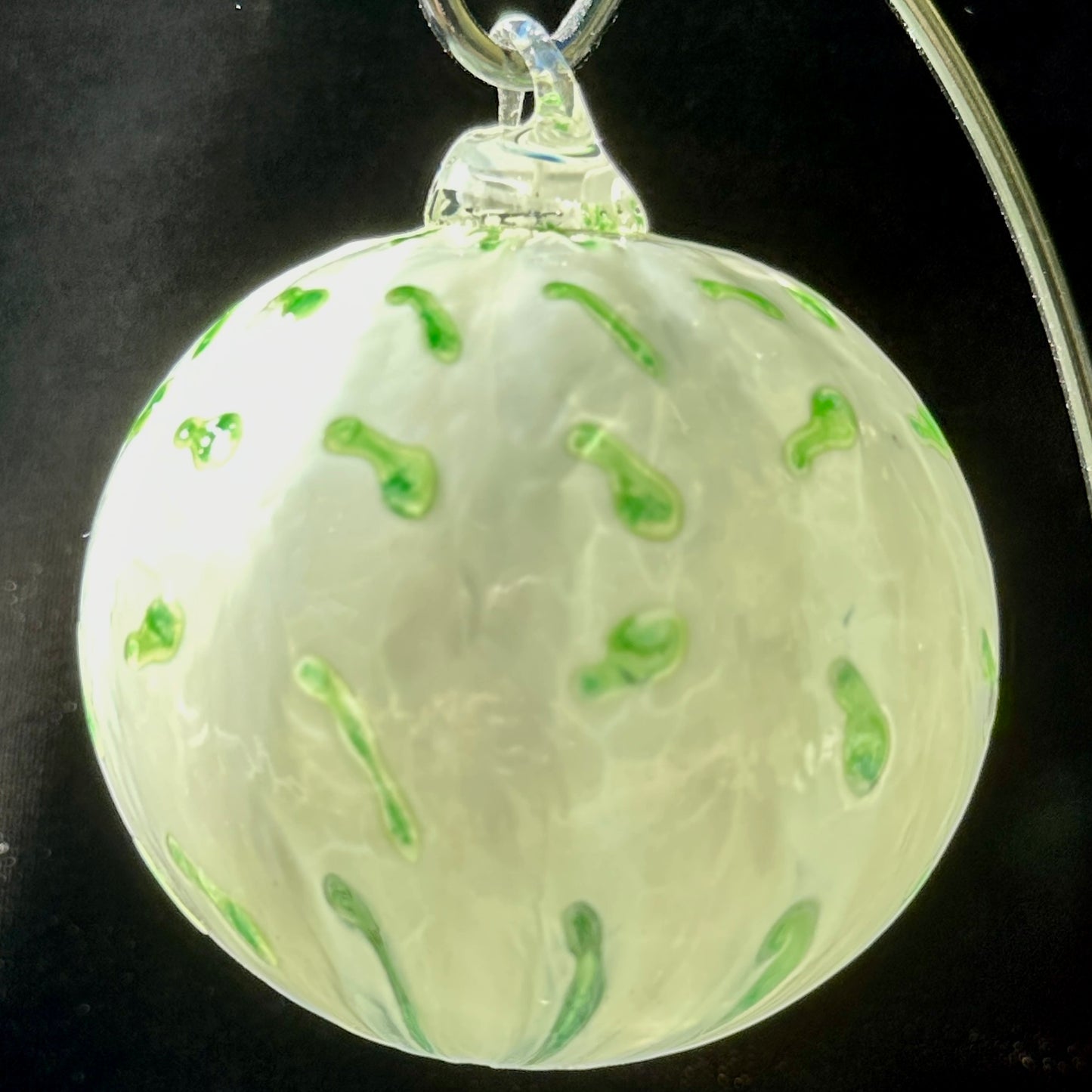 Ghost Pepper Glass Holiday Ornaments