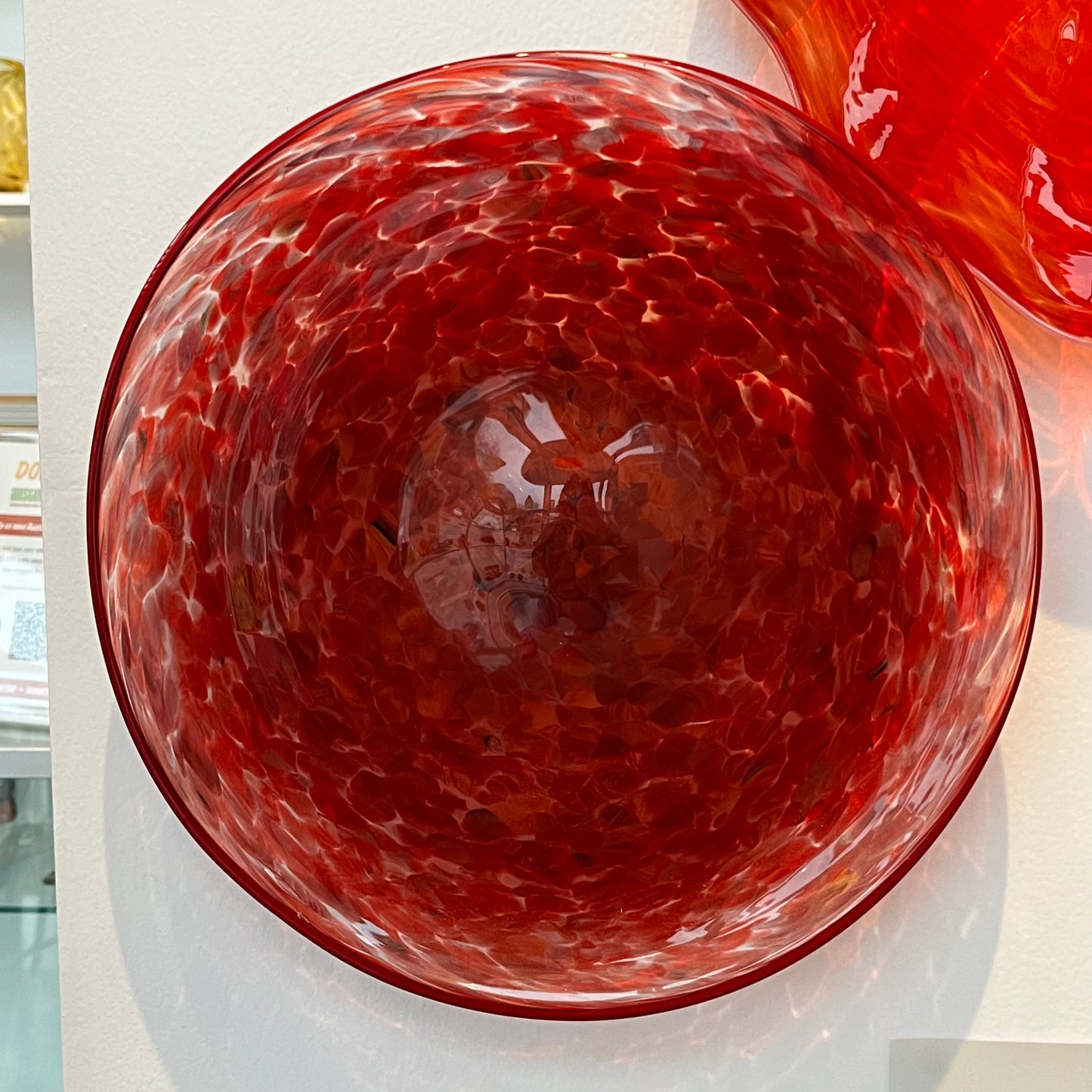 Red Optic - 11" Glass Wall Platter