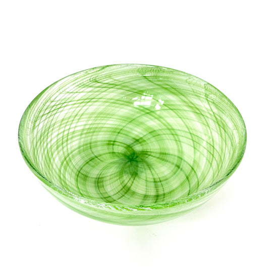 Large Tessuti Bowl Spring Green and White