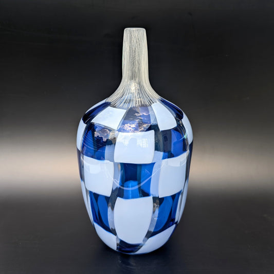 Vase - Checkmate (Light Blue)