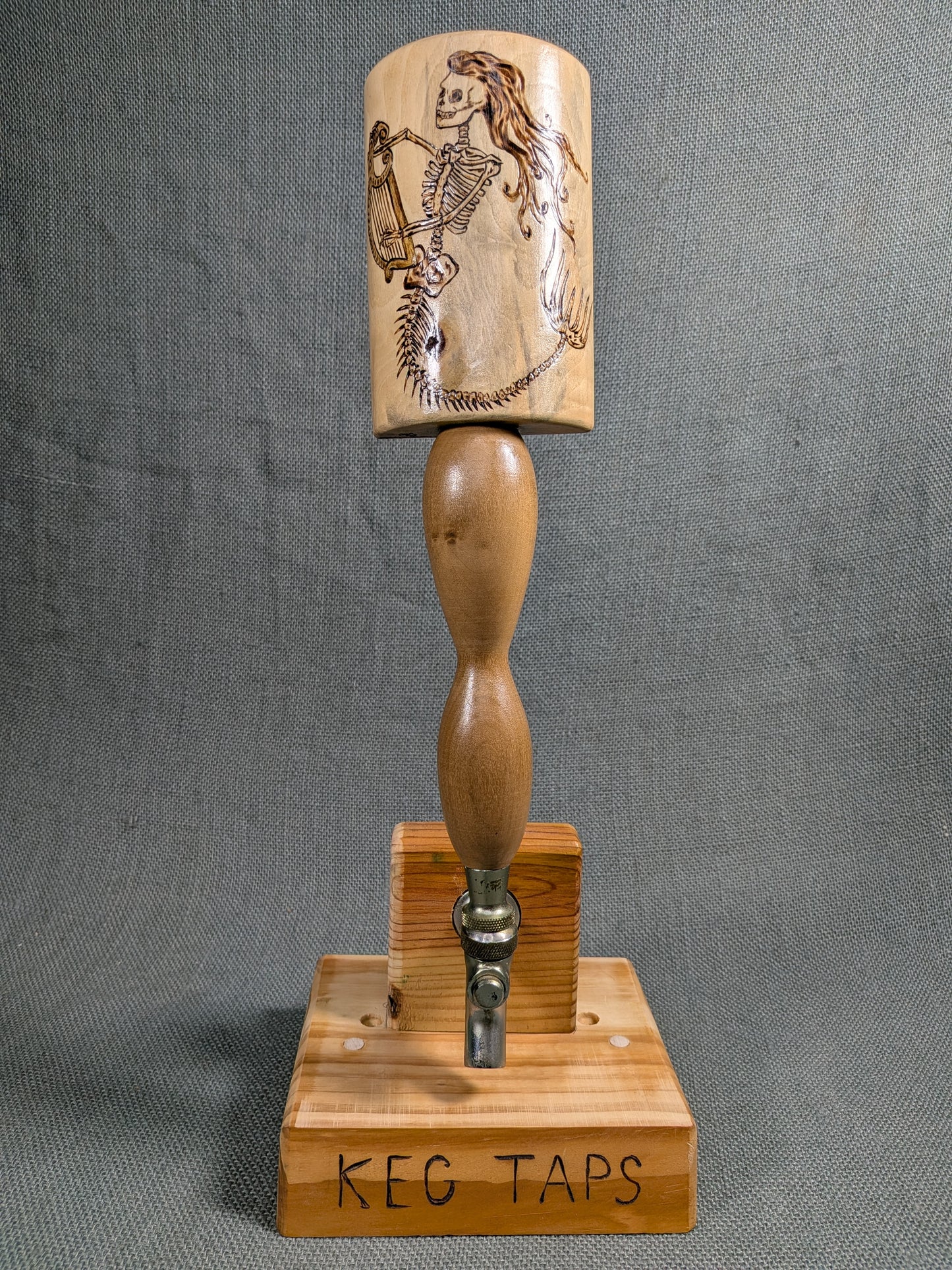 Mermaid Skeleton Bar Tap with chalkboard