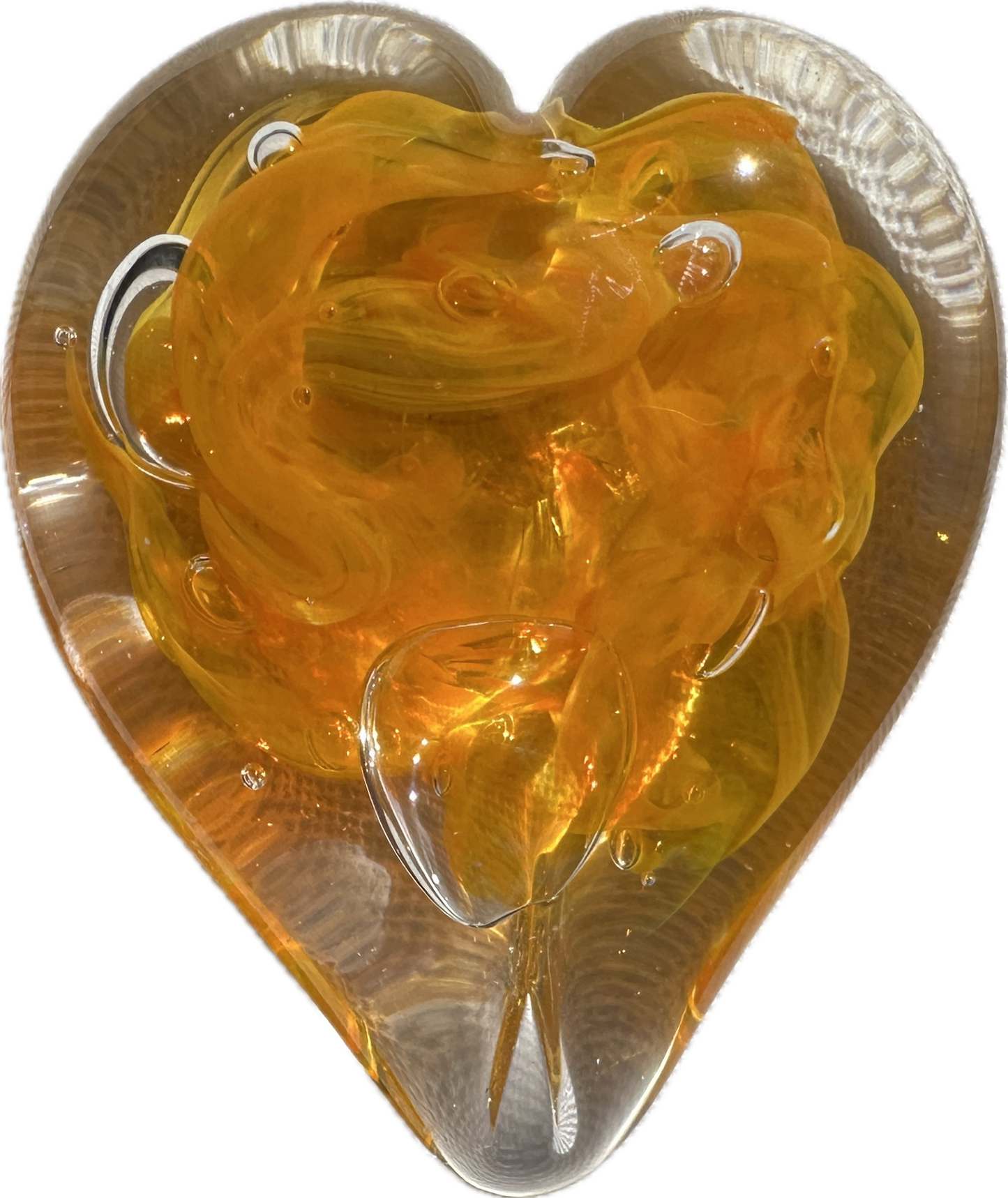 Glass Hearts - Paperweights