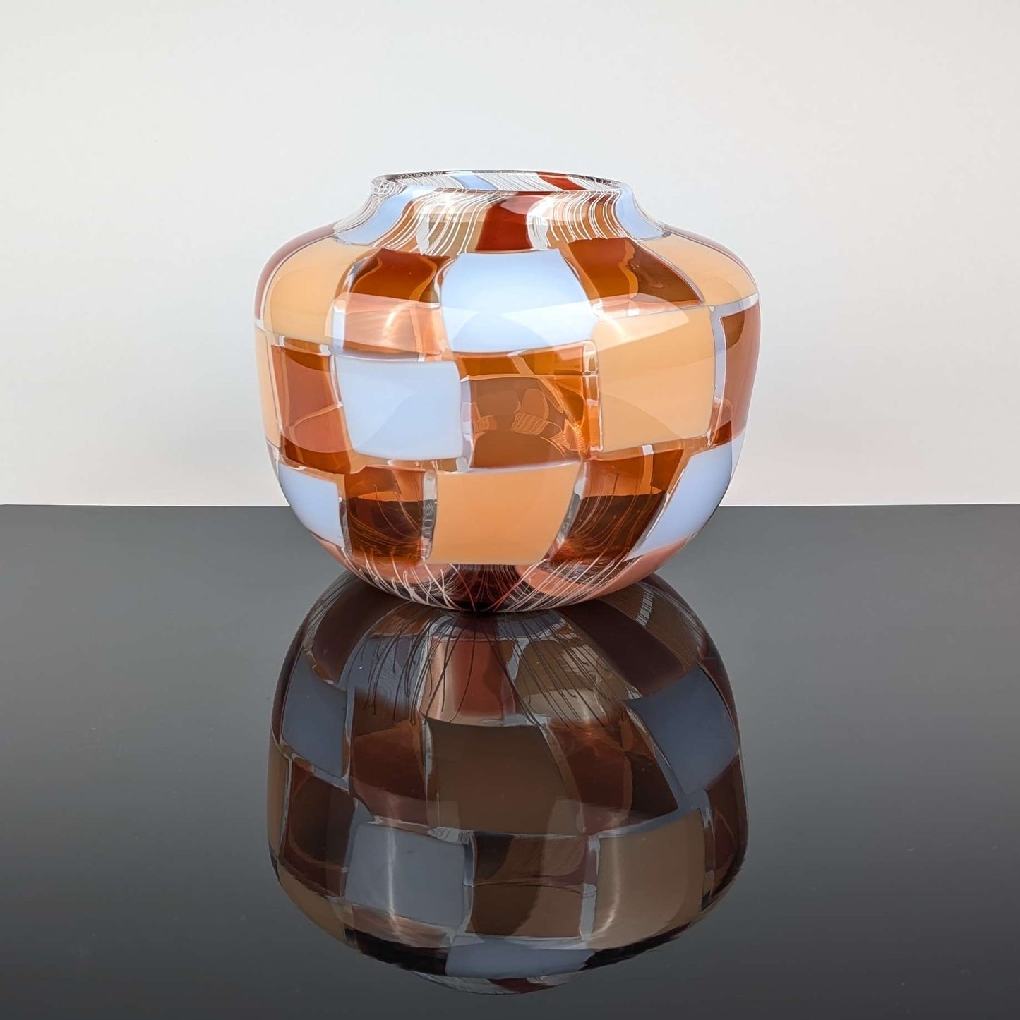 Checkmate Series #2 in Apricot & Lavender