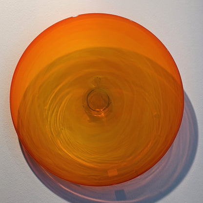 Transparent Orange - 13.5" Glass Wall Platter
